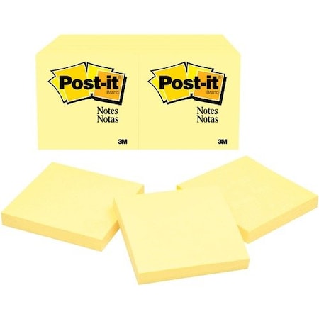 3M Commercial Note, Post-It, 3X3, Ca, 2PK MMM654YWBD